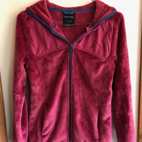 NAUTICA Berry Chipie Faux Fur Hooded Jacket with Yoke  16 - Picture 1 of 15